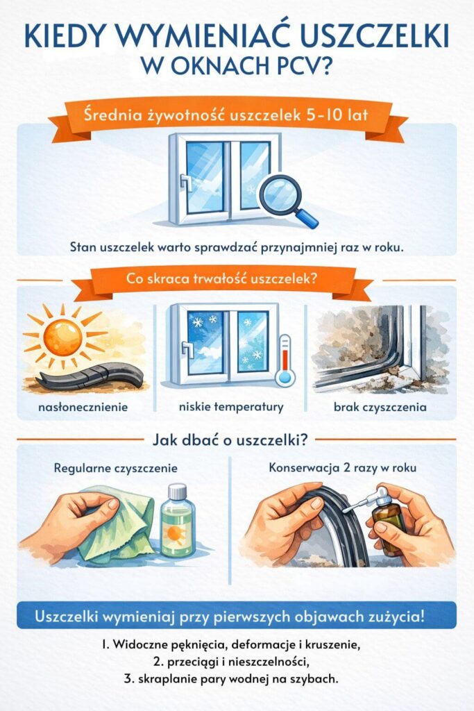 Wymiana uszczelek w oknach PCV - kiedy jest konieczna?