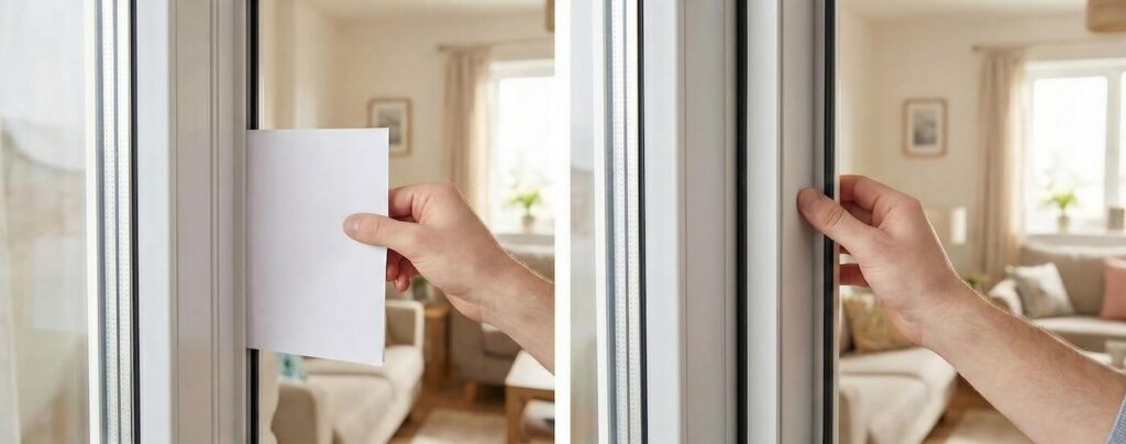 Wymiana uszczelek w oknach PCV - sprawdzanie docisku skrzydła