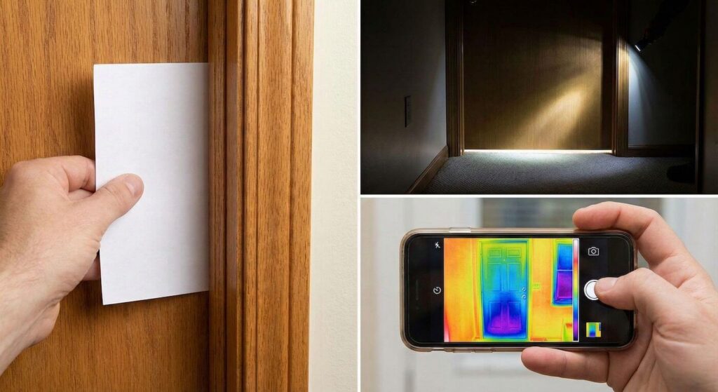 Uszczelnienie drzwi - domowe testy szczelności