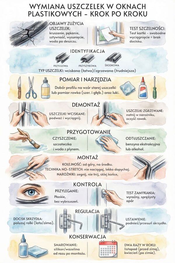 Jak wymienić uszczelki w oknach plastikowych – instrukcja obrazkowa